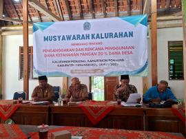 Muskal Penganggaran Ketahanan Pangan 20% Dana Desa